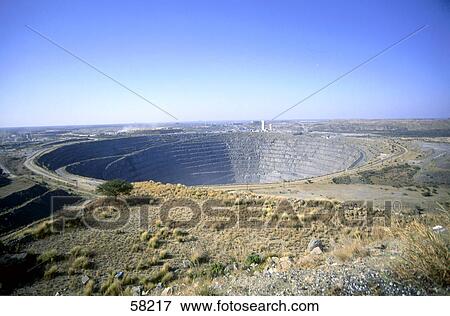 Stock Photo - High angle view of a quarry . Fotosearch