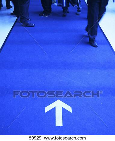 Stock Photo - High angle view of directional sign . Fotosearch