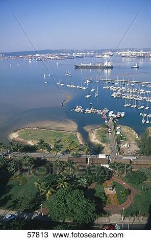 High angle view of marina, Kwazulu-Natal, Durban, South Africa View Large Photo Image Stock Image - High angle view of marina, Kwazulu-Natal, Durban, South Africa . Fotosearch