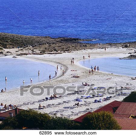 High angle view of tourists on beach, Ayia Napa, Cyprus, Europe View Large Photo Image Stock Photography - High angle view of tourists on beach, Ayia Napa, Cyprus, Europe . Fotosearch
