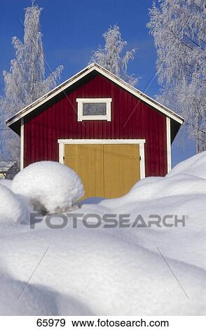 House on snowcovered landscape View Large Photo Image Stock Photo - House on snowcovered landscape . Fotosearch
