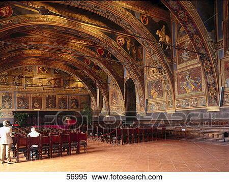Stock Photography - Interiors of church, Perugia, Umbria, Italy, Europe . Fotosearch