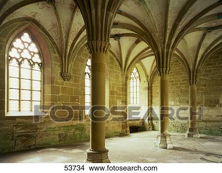 Picture - Interiors of Cistercian monastery, Maulbronn, Enzkreis, Baden-Wurttemberg, Germany . Fotosearch