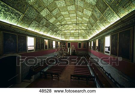 Interiors of examination room, Sala Dos Capelos, Coimbra, Lisbon, Portugal View Large Photo Image Stock Photo - Interiors of examination room, Sala Dos Capelos, Coimbra, Lisbon, Portugal . Fotosearch