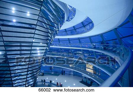 Interiors of glass building, The Reichstag, Berlin, Germany View Large Photo Image Stock Image - Interiors of glass building, The Reichstag, Berlin, Germany . Fotosearch