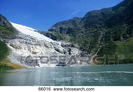 Lake near mountains, Jostedalsbreen, Sogn Og Fjordane, Norway View Large Photo Image Stock Photograph - Lake near mountains, Jostedalsbreen, Sogn Og Fjordane, Norway . Fotosearch