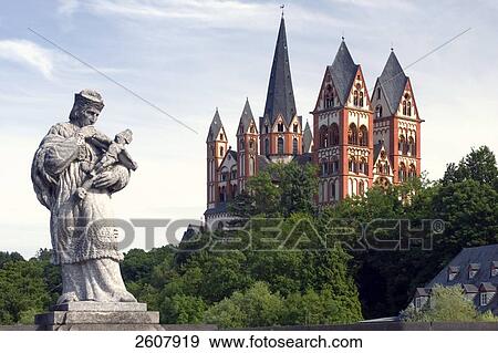 Low angle view of church, Limburg An Der Lahn, Limburg-Weilburg, Hesse, Germany View Large Photo Image Stock Photo - Low angle view of church, Limburg An Der Lahn, Limburg-Weilburg, Hesse, Germany . Fotosearch