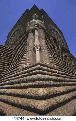 Picture - Low angle view of monument, Voortrekker Monument, Pretoria, Gauteng Province, South Africa . Fotosearch