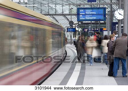 Picture - Main station, Berlin, Germany . Fotosearch
