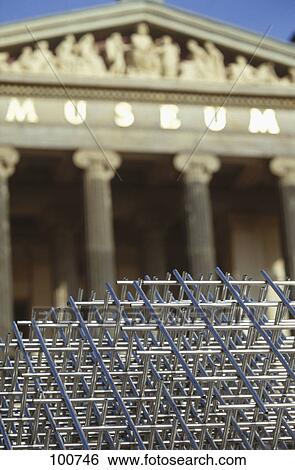 Metal sculpture in front of museum View Large Photo Image Stock Photograph - Metal sculpture in front of museum . Fotosearch