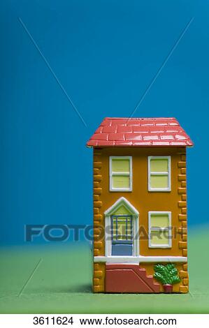 Picture - Model of a house . Fotosearch