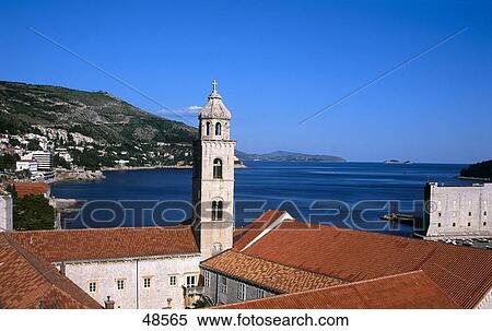 Stock Photography - Monastery in city, Dominican Monastery, Dubrovnik, Dalmatia, Croatia . Fotosearch