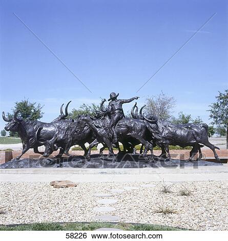 Monument in stock yard, Fort Worth, Texas, USA View Large Photo Image Stock Photograph - Monument in stock yard, Fort Worth, Texas, USA . Fotosearch