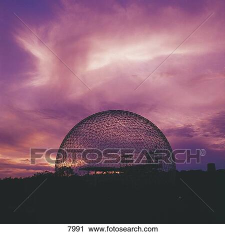 Museum at dusk, Montreal Biosphere, Montreal, Canada View Large Photo Image Stock Image - Museum at dusk, Montreal Biosphere, Montreal, Canada . Fotosearch