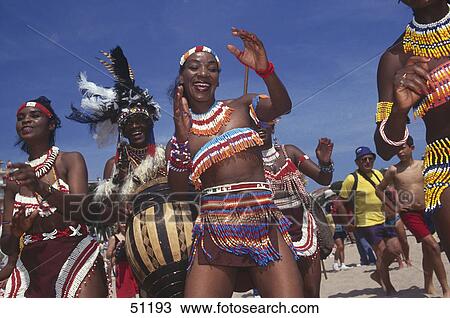 Stock Image - Musicians in traditional clothing, Cannes, France . Fotosearch