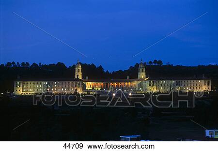 Parliament building lit up at night, Pretoria, Gauteng Province, South Africa View Large Photo Image Stock Photo - Parliament building lit up at night, Pretoria, Gauteng Province, South Africa . Fotosearch