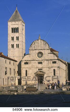 People in front of church, Church Of St. Mary, Dalmatia, Croatia View Large Photo Image Stock Photograph - People in front of church, Church Of St. Mary, Dalmatia, Croatia . Fotosearch