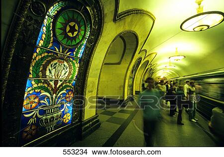 People waiting at subway railway platform, Moscow, Russia View Large Photo Image Picture - People waiting at subway railway platform, Moscow, Russia . Fotosearch