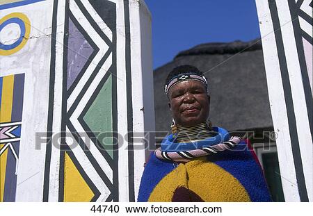 Portrait of Ndebele woman in traditional clothing, Mpumalanga, South Africa View Large Photo Image Stock Image - Portrait of Ndebele woman in traditional clothing, Mpumalanga, South Africa . Fotosearch