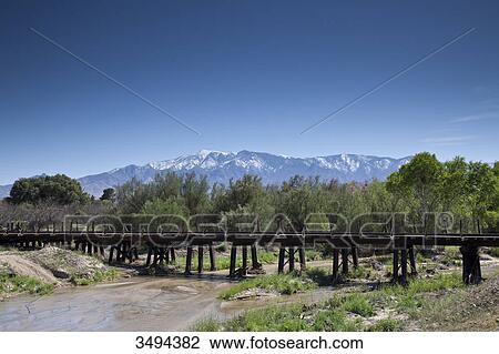 Stock Image - Railway bridge, New Mexico, USA . Fotosearch