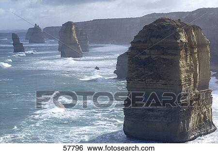 Rock formations at the coast View Large Photo Image Stock Photograph - Rock formations at the coast . Fotosearch