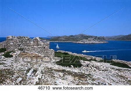 Stock Image - Rock formations, Croatia . Fotosearch