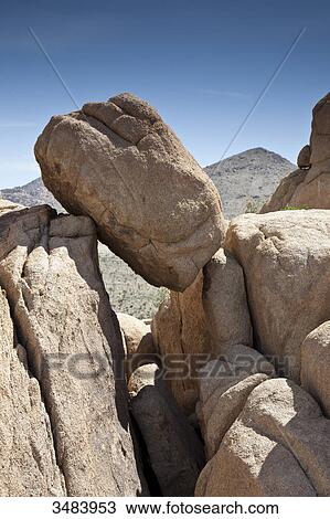 Stock Image - Rocks in the Joshua Tree National Park, California, USA . Fotosearch