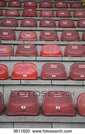 Seats in stadium, Oberhausen, North Rhine-Westphalia, Germany, Europe View Large Photo Image Stock Image - Seats in stadium, Oberhausen, North Rhine-Westphalia, Germany, Europe . Fotosearch