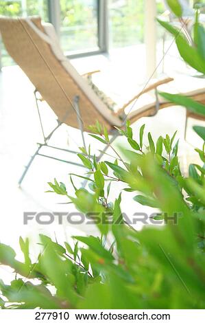 Stock Image - Side profile of lounge chair . Fotosearch