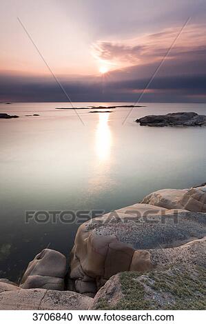 Stock Image - Skerry coast in Sotenaes, Sweden . Fotosearch