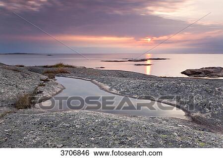 Stock Photograph - Skerry coast in Sotenaes, Sweden . Fotosearch