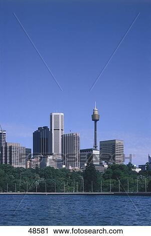 Stock Image - Skyscrapers in city, Sydney, New South Wales, Australia . Fotosearch