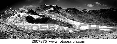 Snow covered mountain range, Piz Bernina, Switzerland View Large Photo Image Stock Photography - Snow covered mountain range, Piz Bernina, Switzerland . Fotosearch