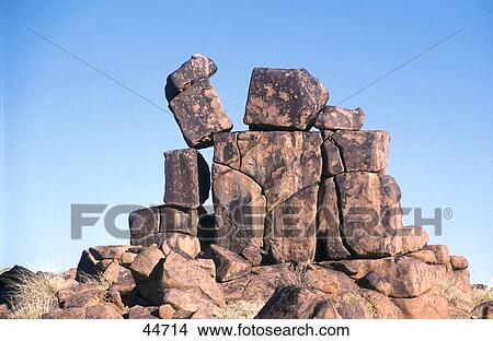 Picture - Stack of rocks, Keetmannshoop, Namibia . Fotosearch