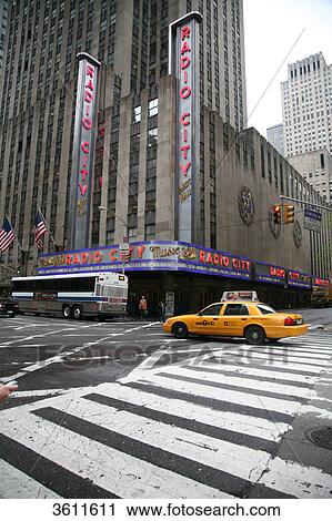 Stock Image - Street scene, New York City, New York State, USA, America . Fotosearch
