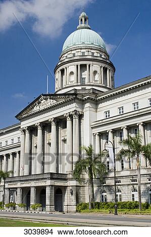 Supreme court in Singapur, Asia View Large Photo Image Picture - Supreme court in Singapur, Asia . Fotosearch