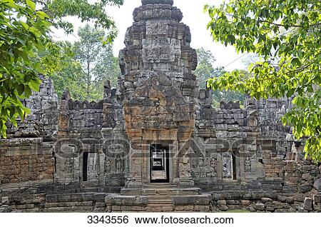 Temple ruin, Angkor, Cambodia View Large Photo Image Stock Photograph - Temple ruin, Angkor, Cambodia . Fotosearch