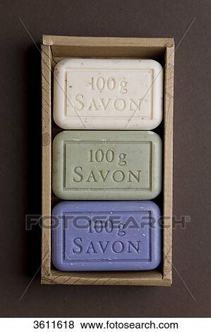 Three pieces soaps in a box View Large Photo Image Stock Photo - Three pieces soaps in a box . Fotosearch