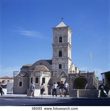 Tourists in front of church, Larnaca, Cyprus View Large Photo Image Stock Image - Tourists in front of church, Larnaca, Cyprus . Fotosearch
