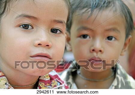 two asian children, portrait View Large Photo Image Stock Image - two asian children, portrait . Fotosearch