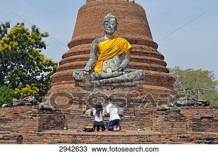 Stock Image - Wat Worachetha Ram, Ayutthaya, Thailand, Asia . Fotosearch