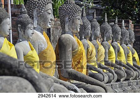 Wat Yai Chaimongkhon, Thailand, Asia View Large Photo Image Picture - Wat Yai Chaimongkhon, Thailand, Asia . Fotosearch