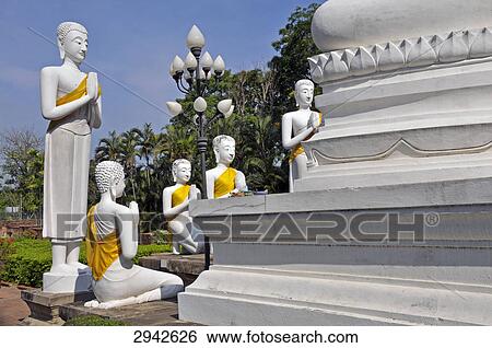 Stock Photograph - Wat Yai Chaimongkhon, Thailand, Asia . Fotosearch