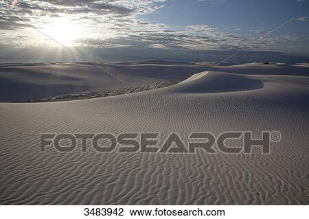 Stock Image - White Sands National Monument, New Mexico, USA . Fotosearch