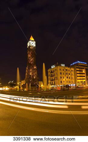 Stock Photo - Avenue Bourguiba, Tunis, Tunisia, Africa . Fotosearch
