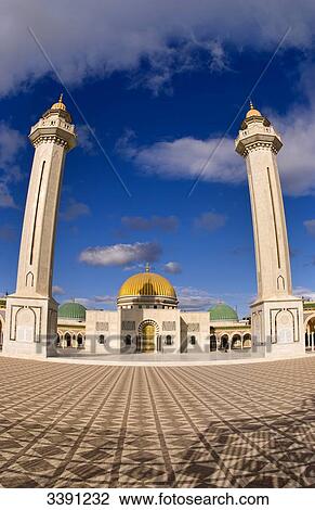 Stock Image - Bourguiba Mausoleum, Monastir, Tunisia, Africa . Fotosearch