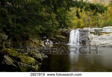 Buttermilk Falls, Vermont, USA View Large Photo Image Stock Photo - Buttermilk Falls, Vermont, USA . Fotosearch