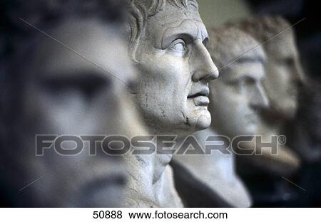 Close-up of ancient roman statues in museum, Vaticanian Museum, Rome, Italy View Large Photo Image Stock Photo - Close-up of ancient roman statues in museum, Vaticanian Museum, Rome, Italy . Fotosearch