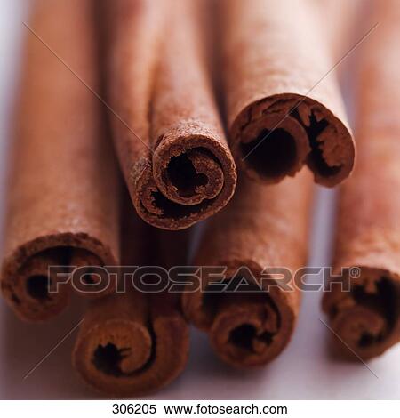 Stock Photography - Close-up of cinnamon sticks . Fotosearch