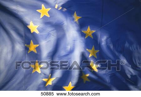 Close-up of European Union flag View Large Photo Image Stock Photography - Close-up of European Union flag . Fotosearch